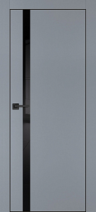 Товар Межкомнатная дверь PX-8  черная кромка с 4-х ст. Серый матовый